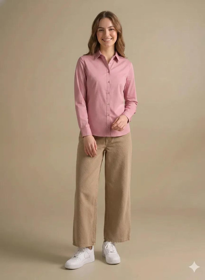 Women  Pink Casual Shirt
