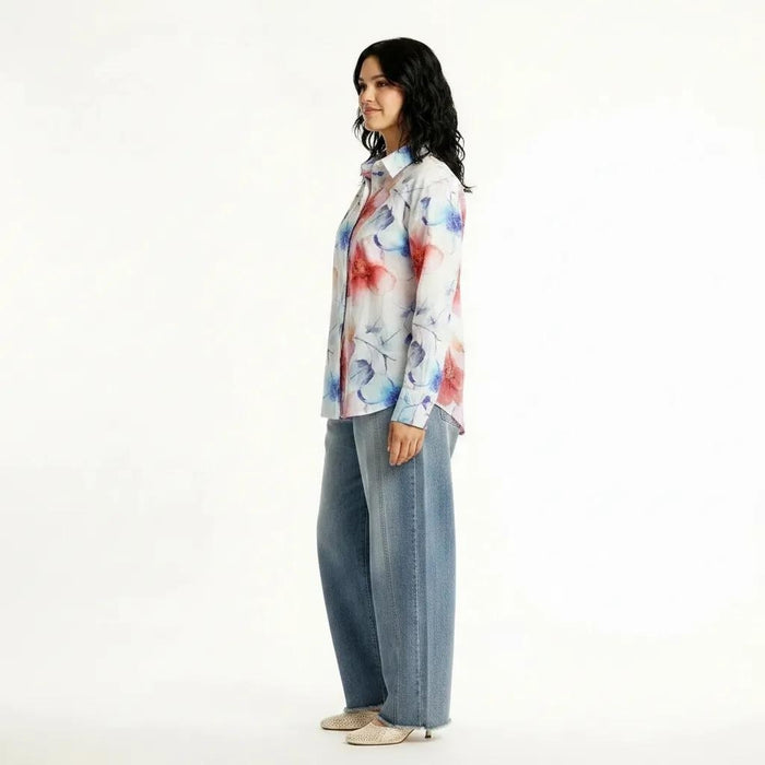 Women Pink Floral Printed Casual Shirt