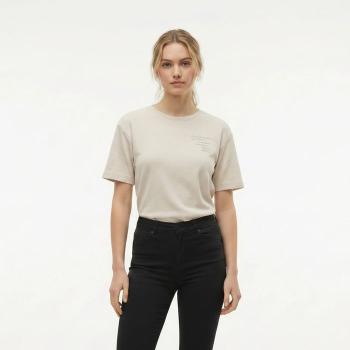 Women Pristine Typography Printed T-shirt