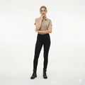 Women Safari Solid Polo Neck T-Shirt