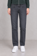 Women’s Charcoal Denim Jeans – Straight Fit Mid-Rise Everyday Jeans
