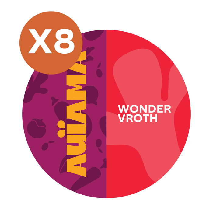Auïama Wonder Bundle — 8 pouches of organic vegan Wonder Vroth broth