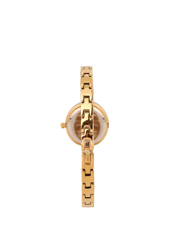 Yuna Rhinestone Analog Watch (Gold)